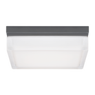 The large Boxie Outdoor Wall Sconce from Visual Comfort and Co in charcoal.