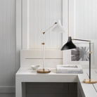 The Charlton Table Lamp from Visual Comfort & Co in an office. all-groups.