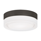 The small Cirque Flush Mount from Visual Comfort and Co in antique bronze.