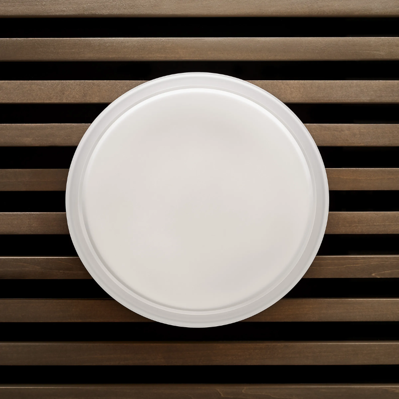 The Cirque Outdoor Flush Mount from Visual Comfort and Co in a close up lifestyle photograph. all-groups.