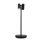 The Doppia Accent Rechargeable Table Lamp from Visual Comfort & Co. in black large.