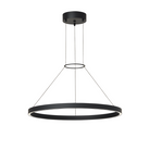 The 24-inch Fiama Suspension Light from Visual Comfort and Co. in matte black.