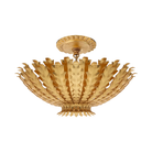 The Hampton Mini Chandelier from Visual Comfort and Co in antique gold.