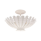 The Hampton Mini Chandelier from Visual Comfort and Co in plaster white.
