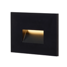 The Ikon Outdoor Step Light from Visual Comfort and Co in black.