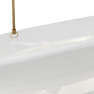 The bronze Mollino 40" Chandelier from Visual Comfort and Co close up.