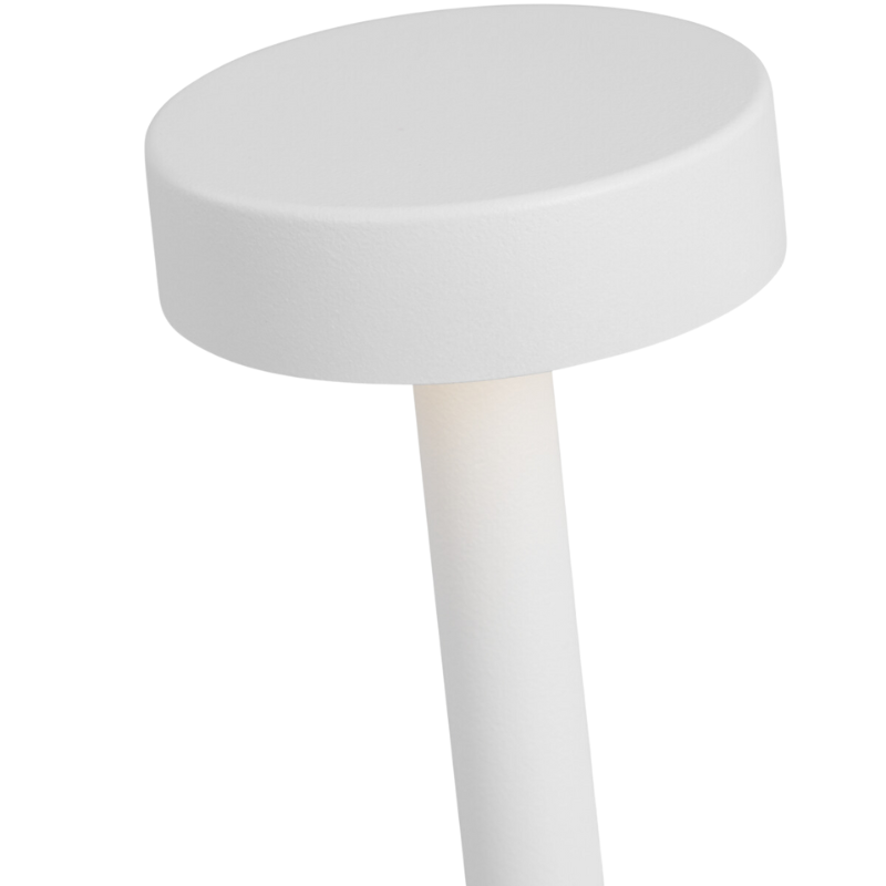 The Moneta Rechargeable Table Lamp from Visual Comfort and Co in a close up shot.