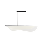 The 60 inch Nyra Linear Suspension from Visual Comfort and Co in nightshade black.