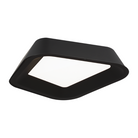 The Rhonan Flush Mount from Visual Comfort and Co in night shade black.