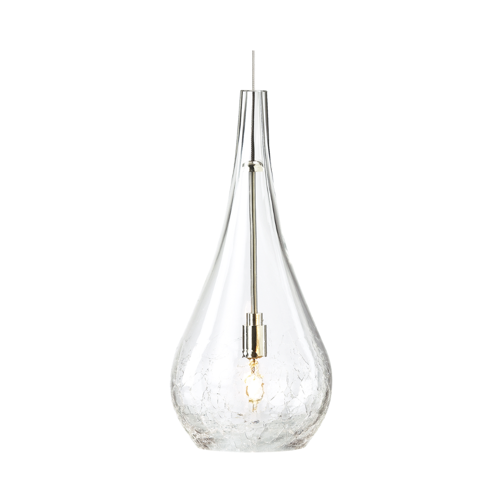 The clear glass Seguro Pendant from Visual Comfort and Co.