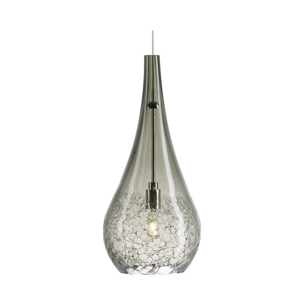 The smoke (smoked) glass Seguro Pendant from Visual Comfort and Co.