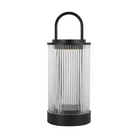 The Tawa Accent Rechargeable Table Lamp from Visual Comfort & Co in black.