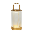 The Tawa Accent Rechargeable Table Lamp from Visual Comfort & Co in brass.