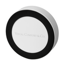 The Tawa Accent Rechargeable Table Lamp from Visual Comfort & Co in matte white with a focus on the base.