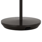 The Nevis Accent Rechargeable Table Lamp bronze from Visual Comfort Co with a close-up of the base.