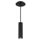 The black Caliber Mini Pendant from WAC Lighting.