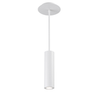 The white Caliber Mini Pendant from WAC Lighting.