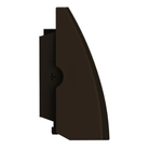 Profile view of the Endurance Fin Wallpack Luminaire in Architectural Bronze by WAC Lighting.