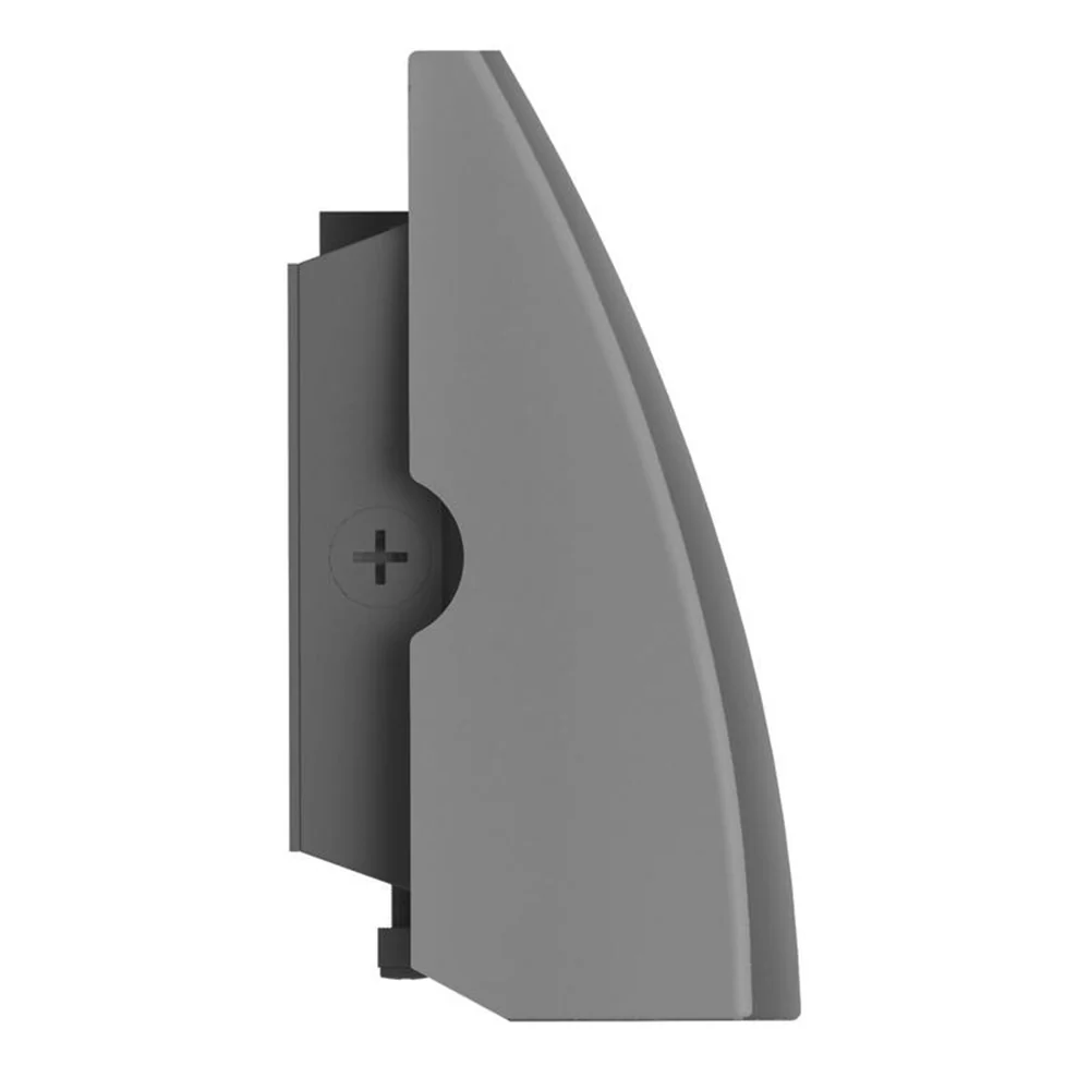 Profile view of the Endurance Fin Wallpack Luminaire by WAC Lighting in Architectural Graphite.
