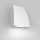 The Endurance Fin Wallpack Luminaire by WAC Lighting in Architectural White illuminated.