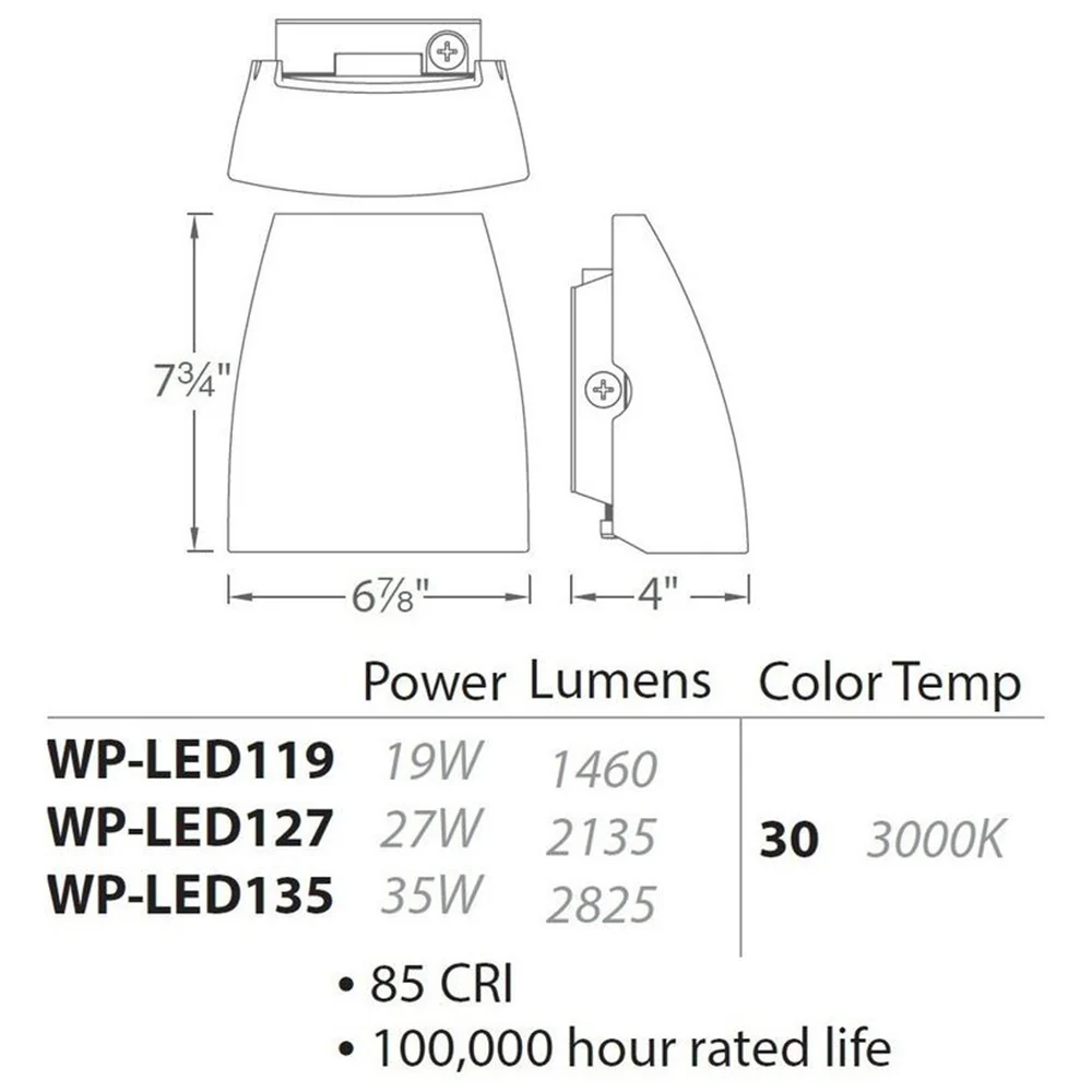 Information about the Endurance Fin Wallpack Luminaire.
