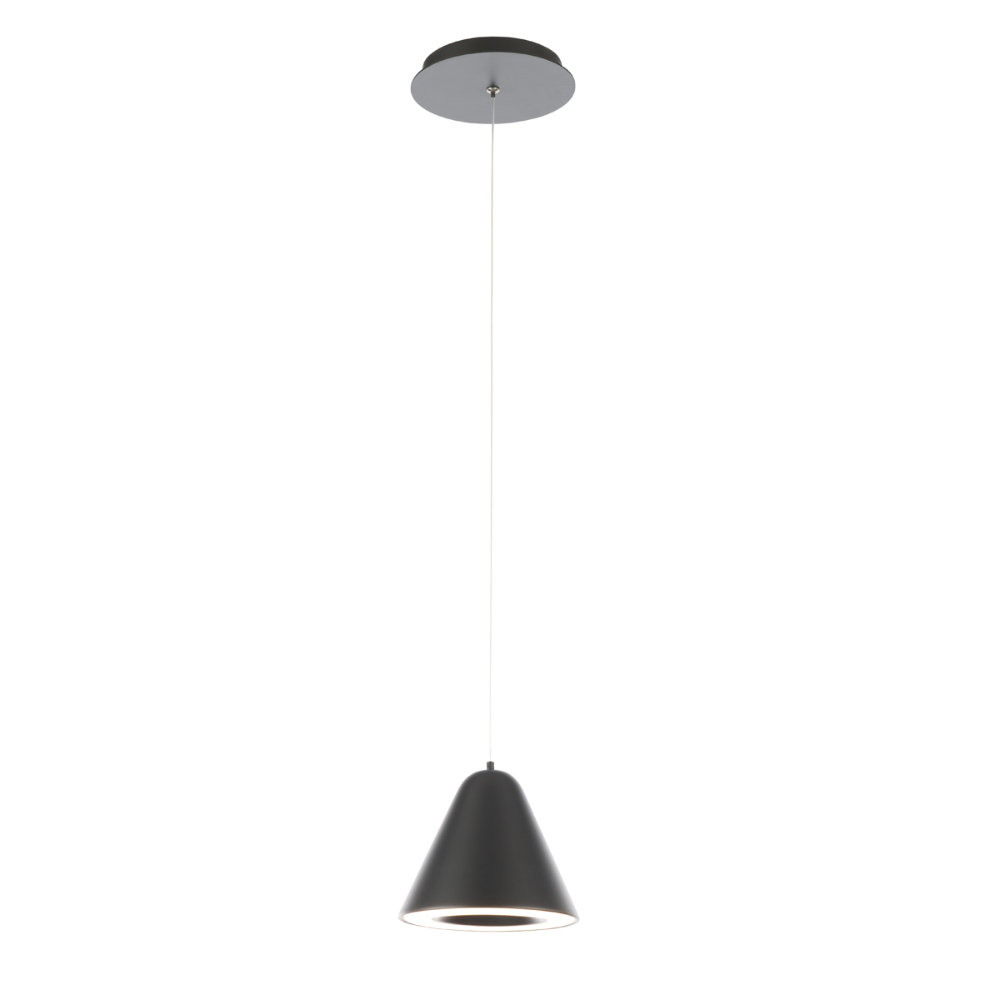 The black Kone Mini Pendant from Visual Comfort and Co.
