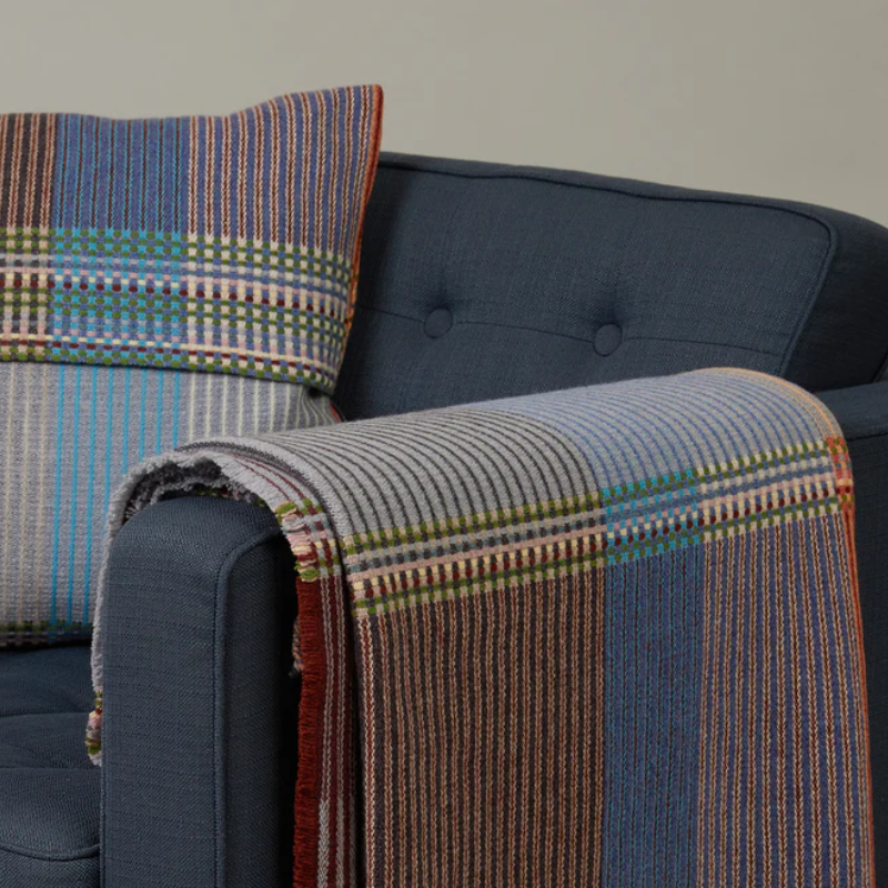 The Joan Cushion by Wallace & Sewell with matching Joan throw.