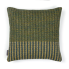 The Lismore Cushion by Wallace & Sewell features a blend of woven green natural fibers.