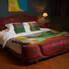 Wallace & Sewell’s Watson Throw in size large on a bed.