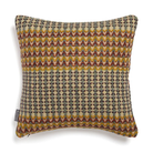 The Yosemite Cushion by Wallace & Sewell is made of Shetland Wool.Yellow and blue accents.