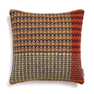 The Yosemite Cushion by Wallace & Sewell is made of Shetland Wool. Cushion with orange and red accents.