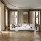 Collar Sofa 2.5 Seater by Woud in Alpine 01 Natural Bouclé in a family room.