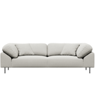 Collar Sofa 2.5 Seater by Woud in Barnum 24 Lana off white.