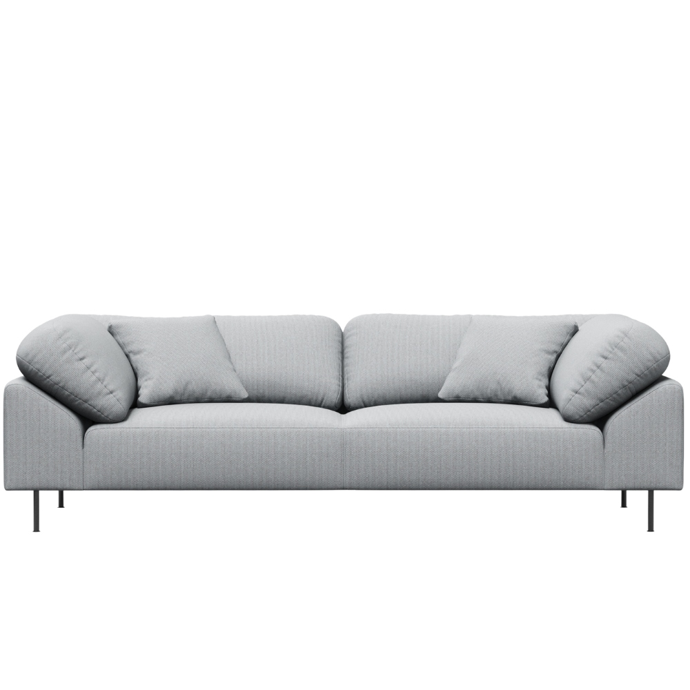Collar Sofa 2.5 Seater by Woud in Cyber 01101 Light Grey.
