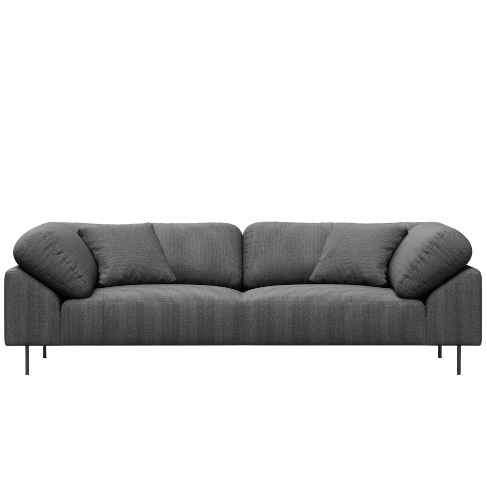 Collar Sofa 2.5 Seater by Woud in Cyber 02101 Dark Grey.