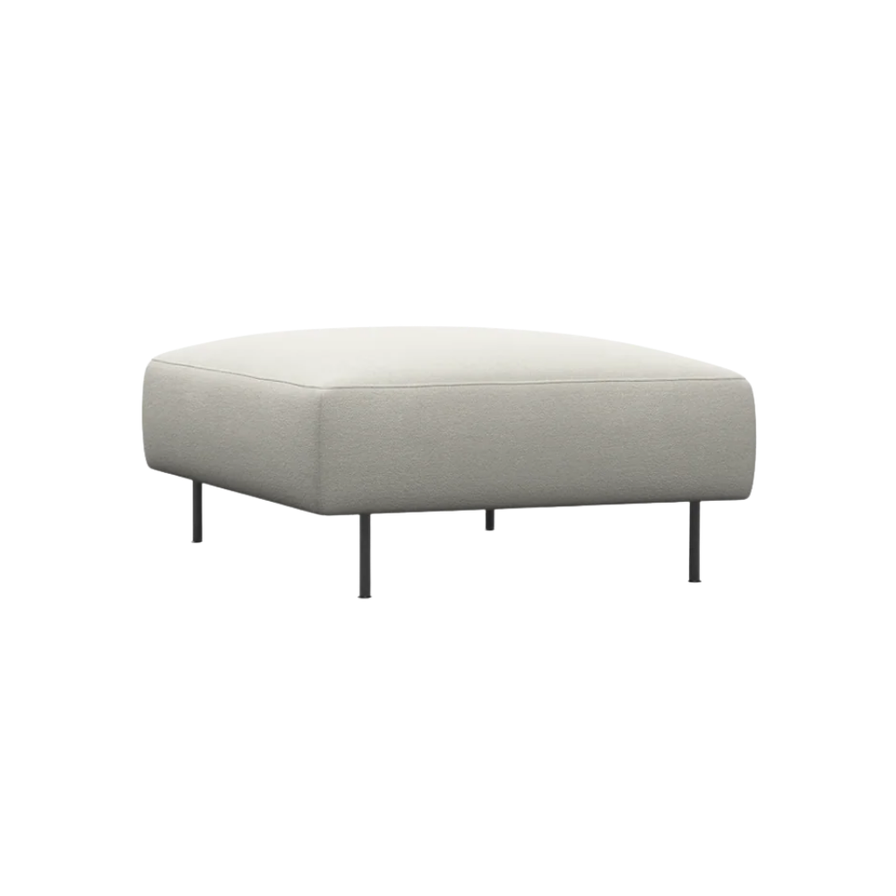 The Collar Ottoman from Woud in barnum 24 lana off white.