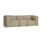 The Flora 3 seater standard in warm beige.