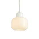 The Stone Glass Pendant in the size Small turned on by Woud.