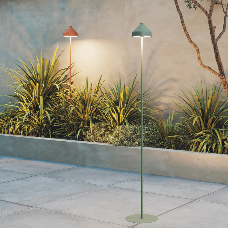The Amelie Pro Garden Lamp from Zafferano with a two-color collection. all-groups