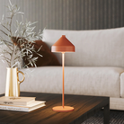 The terracotta Amelie Pro from Zafferano in a living room.