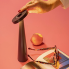 The black Angelina Pro from Zafferano in a living room.