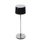 The black chrome Olivia Pro cordless lamp from Zafferano.