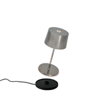 The antique nickel Olivia Pro Mini from Zafferano, a portable lamp.