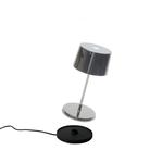 The black chrome Olivia Pro Mini from Zafferano, a portable lamp.