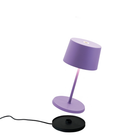 The lilac Olivia Pro Mini from Zafferano, a cordless lamp.