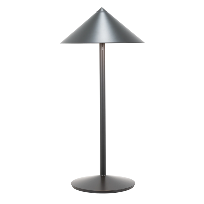 The titanium Pina L Desk Lamp from Zafferano.