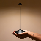 The black Pina Pro from Zafferano, a portable lamp.