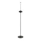 The black Pina Pro Floor Stand by Zafferano from the front.