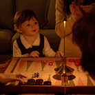 The glossy gold Pina Pro from Zafferano in a games room.