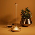 The gold leaf Pina Pro from Zafferano in a living area.